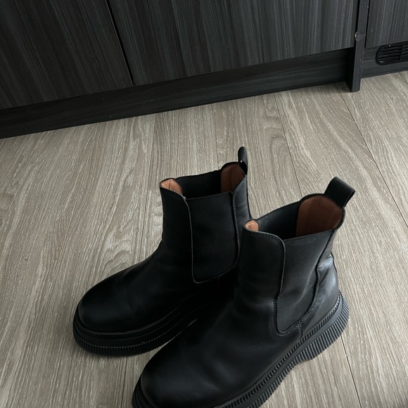 Ganni Black Chunky Chelsea Boots 42 - Picture 10 of 10